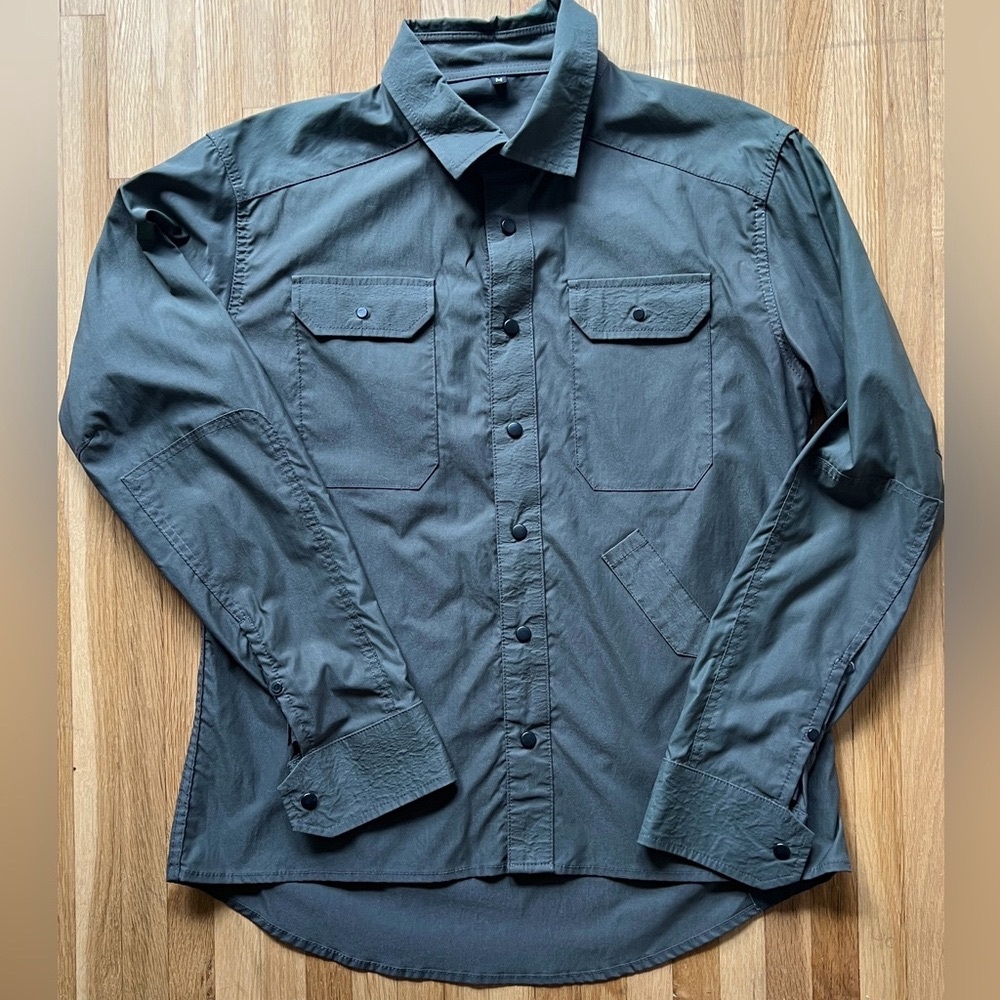SWRVE Blk Label Technical Cycling Shirt | Gray | Men’s Medium | USA Made